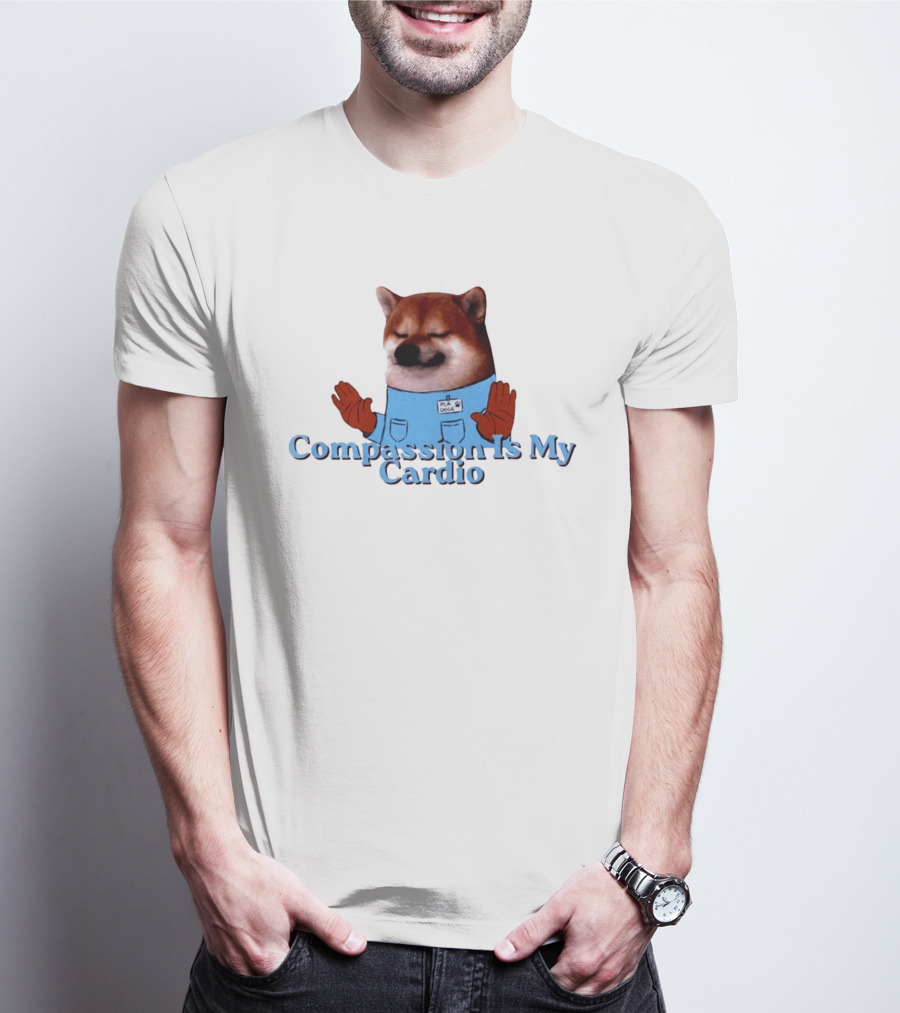 Shiba Inu Nurse PCA Doge Compassion Is My Cardio T-Shirt