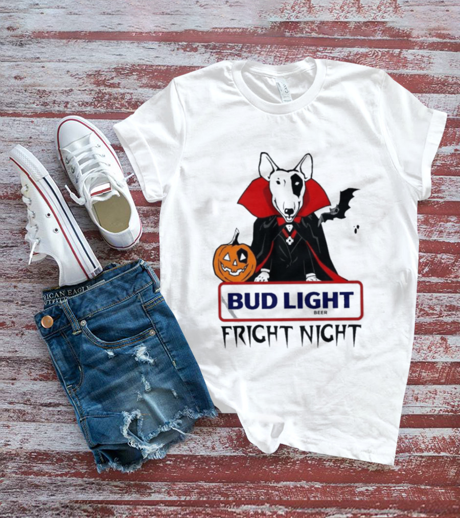 Bud Light Spuds MacKenzie Fright Night 80s Halloween T-Shirt