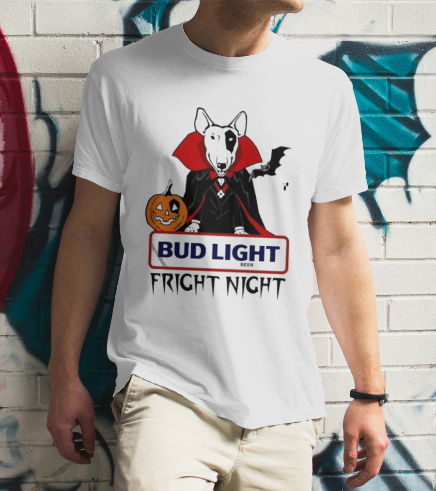Bud Light Spuds MacKenzie Fright Night 80s Halloween T-Shirt