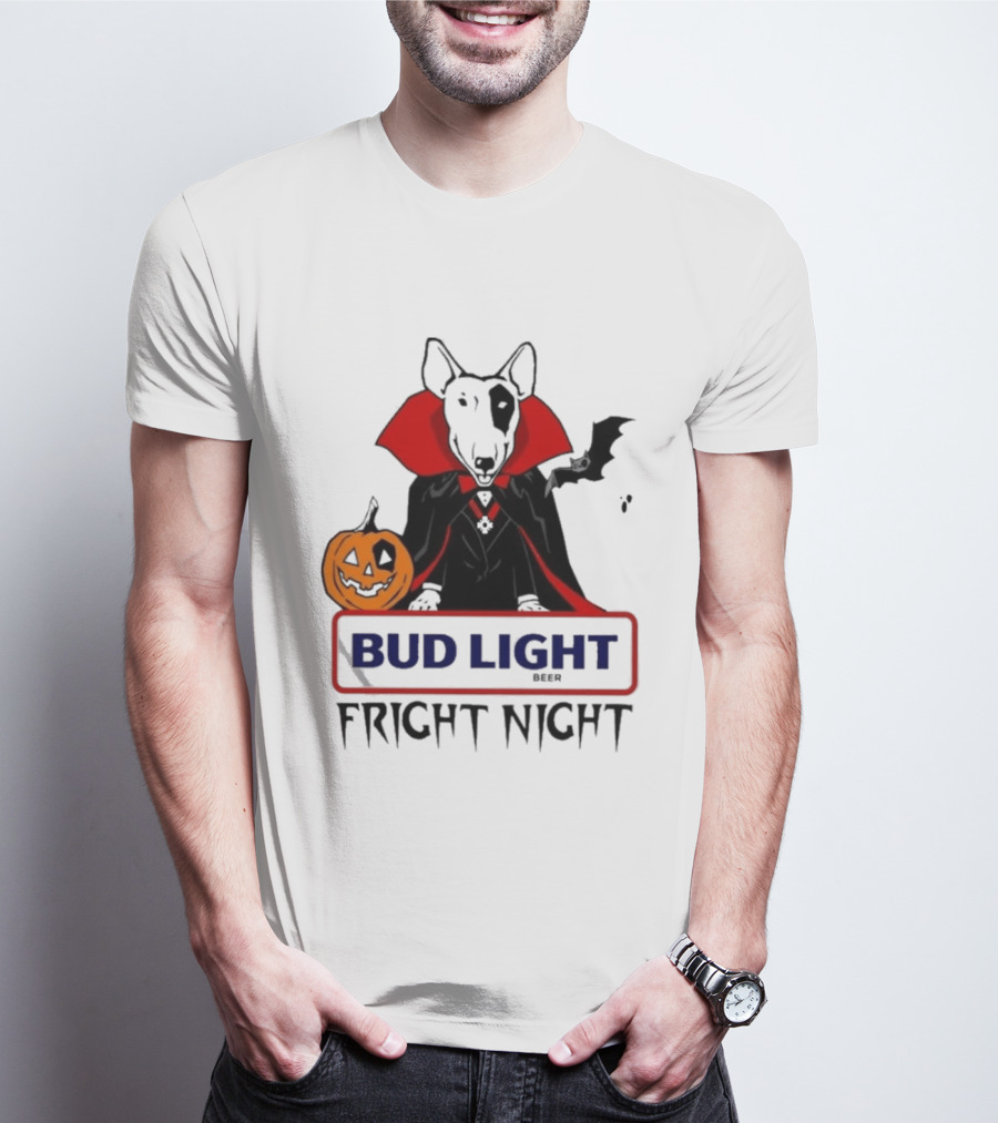 Bud Light Spuds MacKenzie Fright Night 80s Halloween T-Shirt
