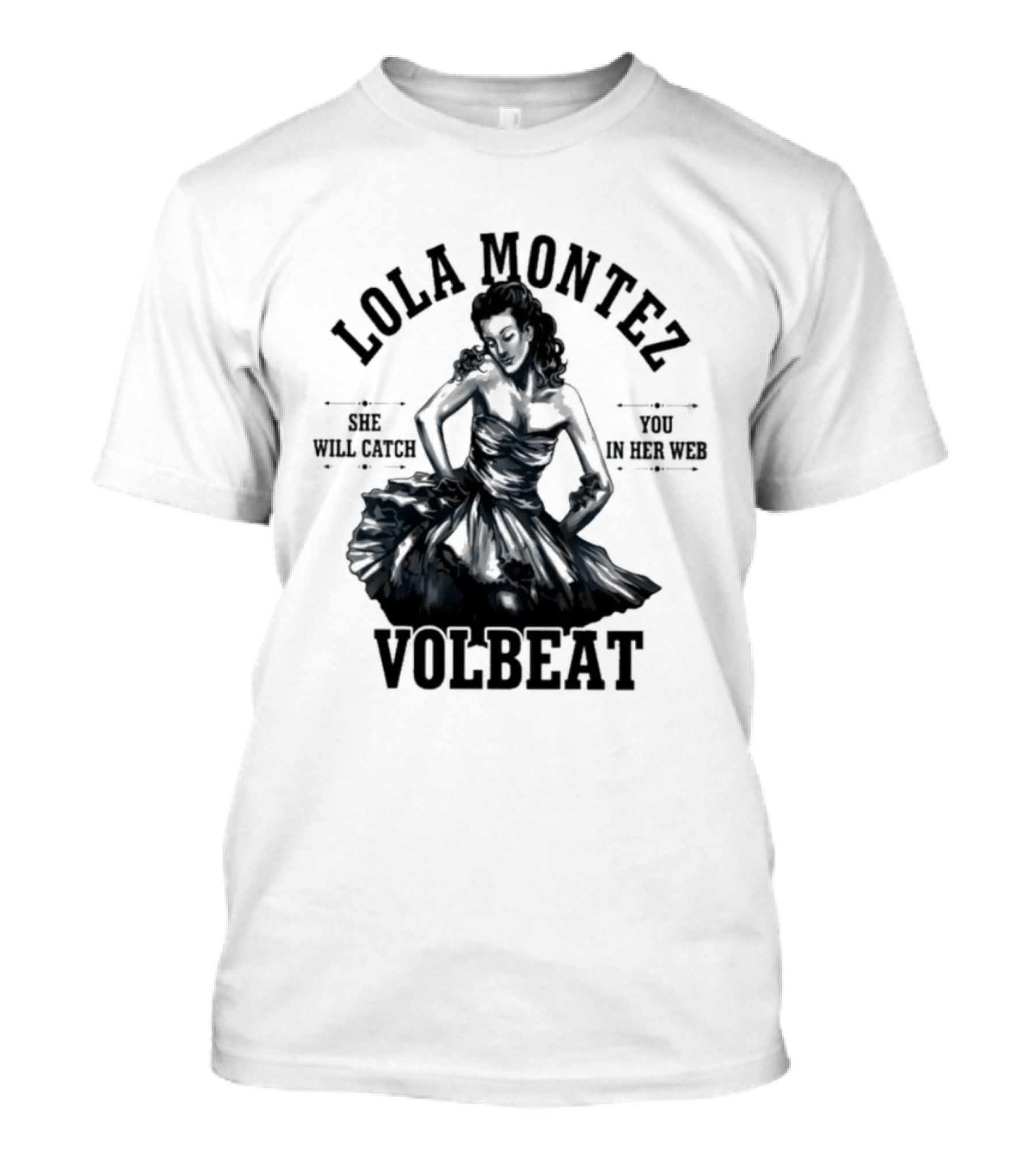 Lola Montez Volbeat Rock Music Tour Edition T-Shirt