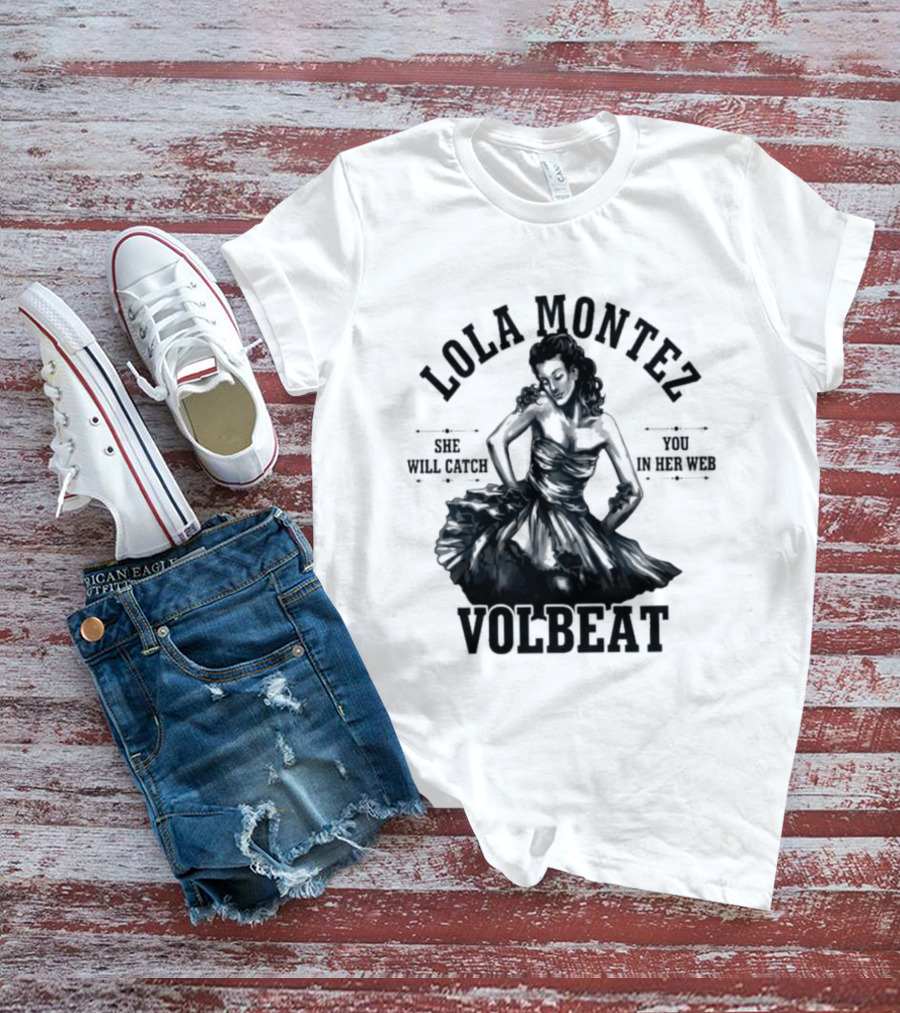 Lola Montez Volbeat Rock Music Tour Edition T-Shirt