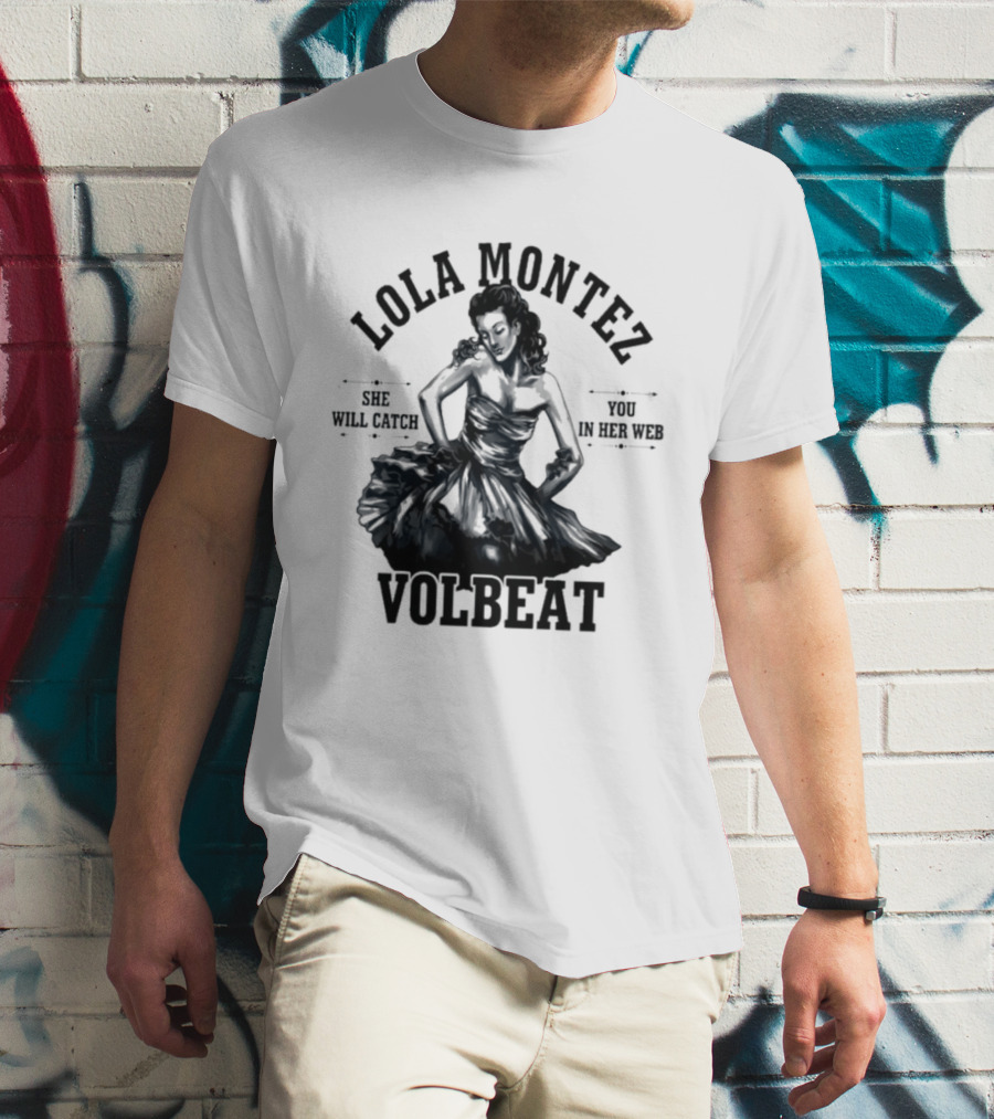 Lola Montez Volbeat Rock Music Tour Edition T-Shirt