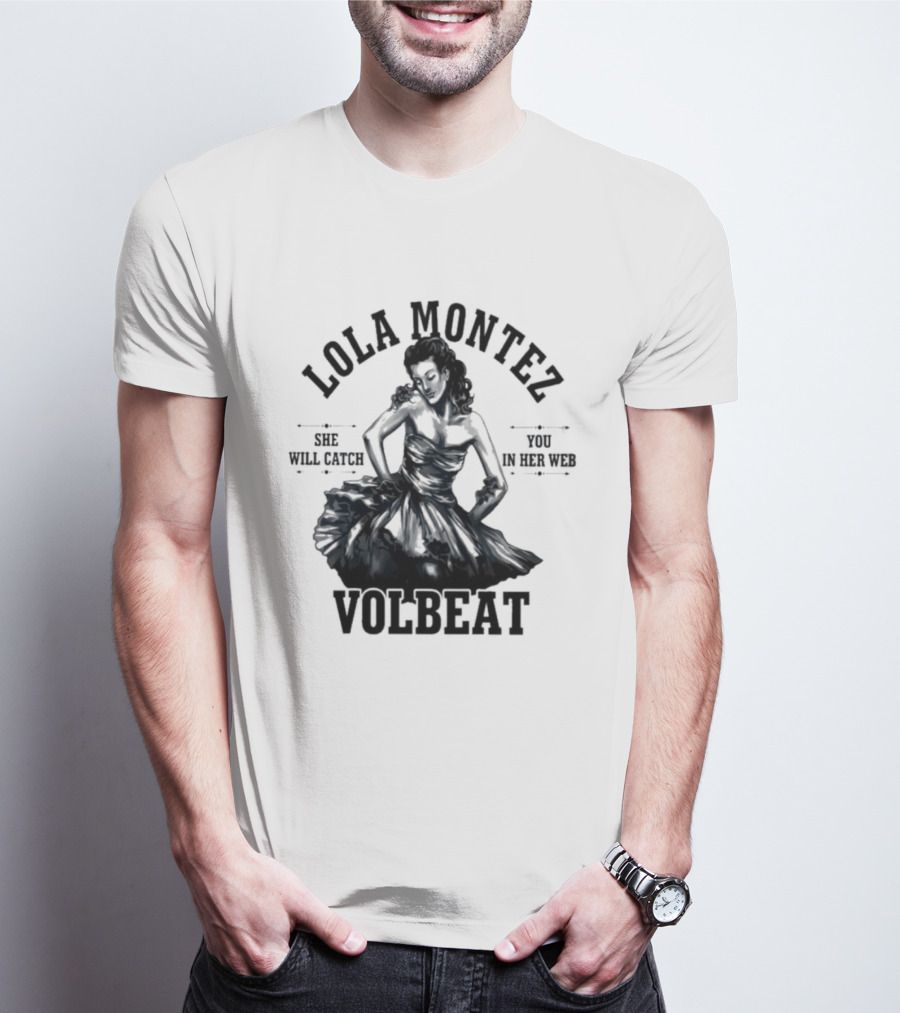 Lola Montez Volbeat Rock Music Tour Edition T-Shirt
