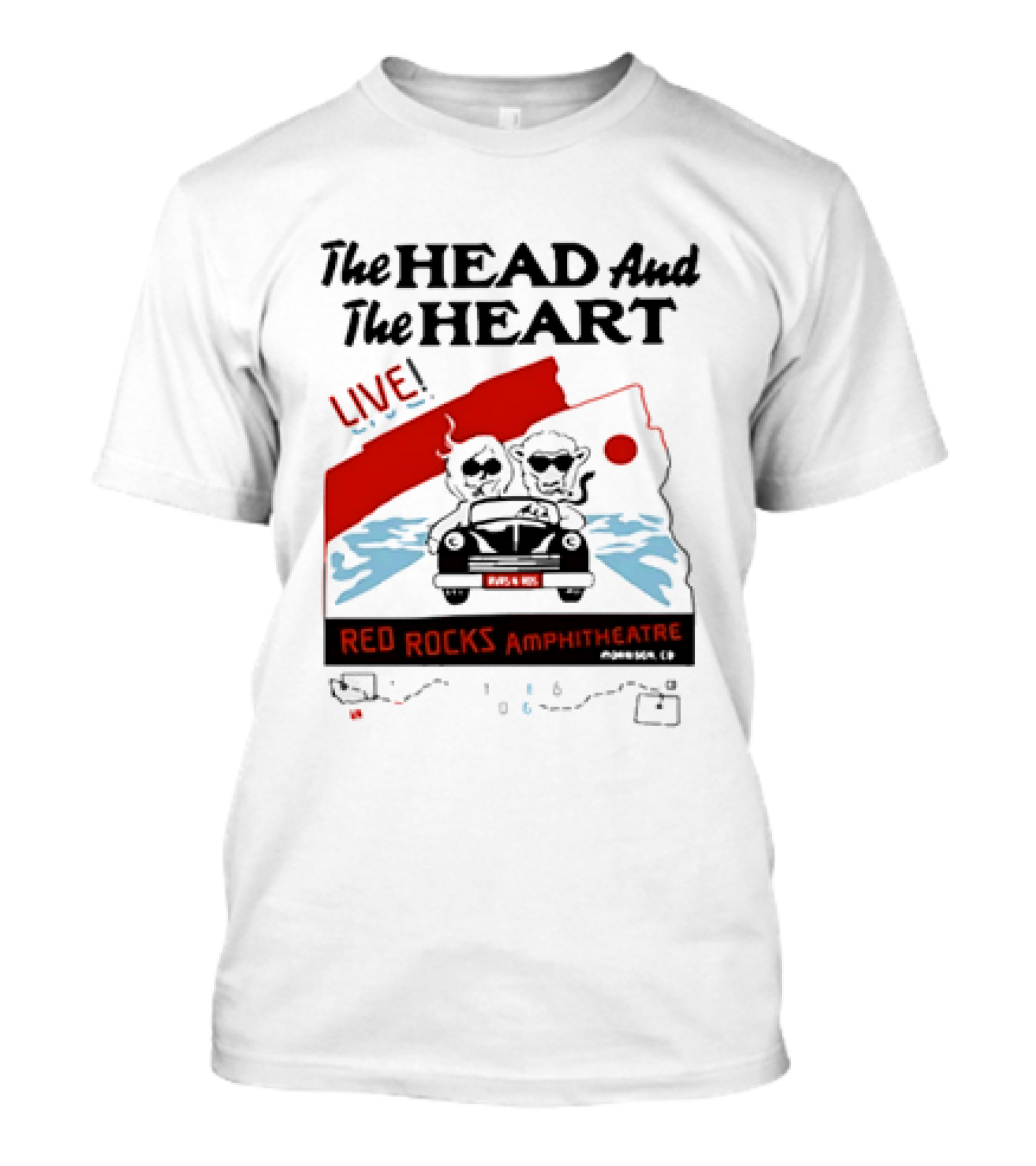The Head And The Heart Live Red Rocks Amphitheatre Concert T-Shirt