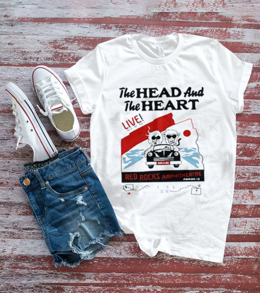 The Head And The Heart Live Red Rocks Amphitheatre Concert T-Shirt