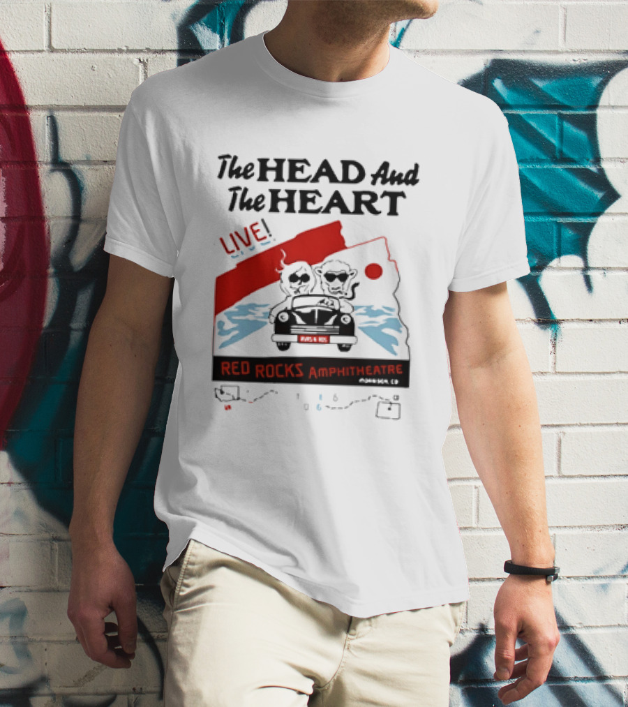 The Head And The Heart Live Red Rocks Amphitheatre Concert T-Shirt