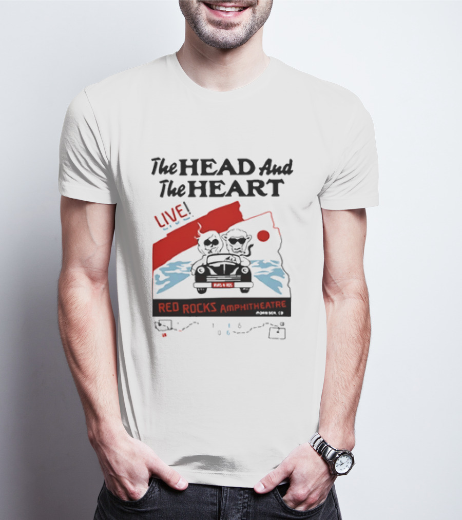 The Head And The Heart Live Red Rocks Amphitheatre Concert T-Shirt