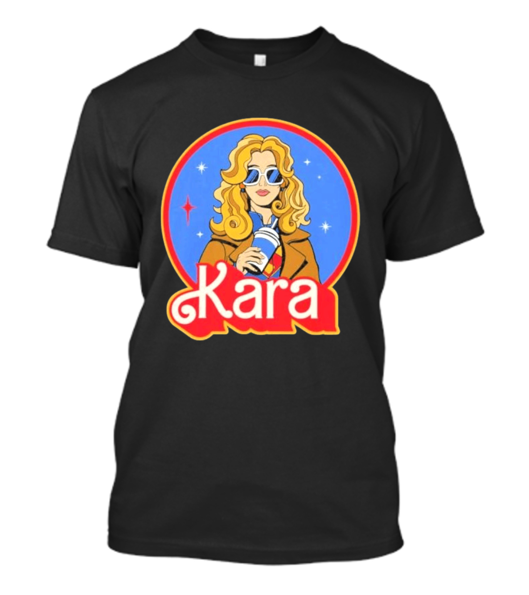 Kara 2026 Screencrush Sunglasses Coffee T-Shirt
