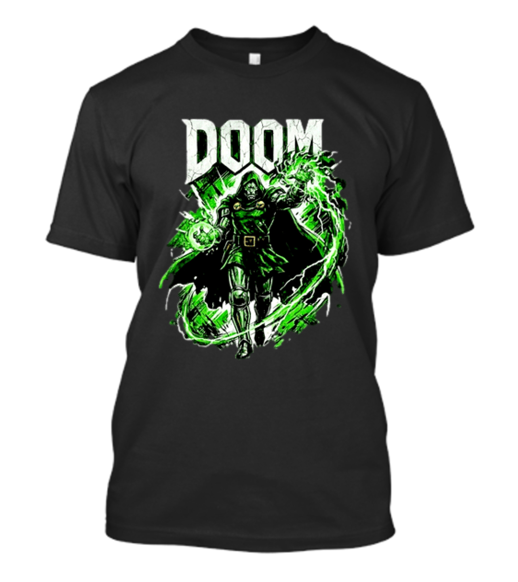 Doctor Doom Lightning Villain Power Display T-Shirt