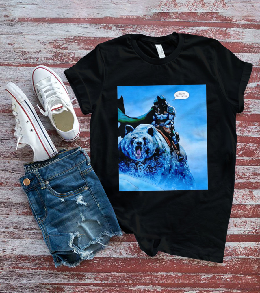 Doctor Doom State Narrative Riding Bear T-Shirt