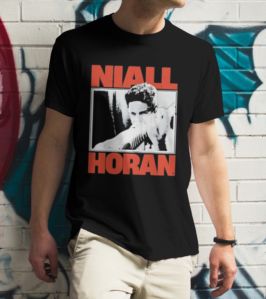 Niall Horan Distressed Guitar Player Image One Direction T-Shirt