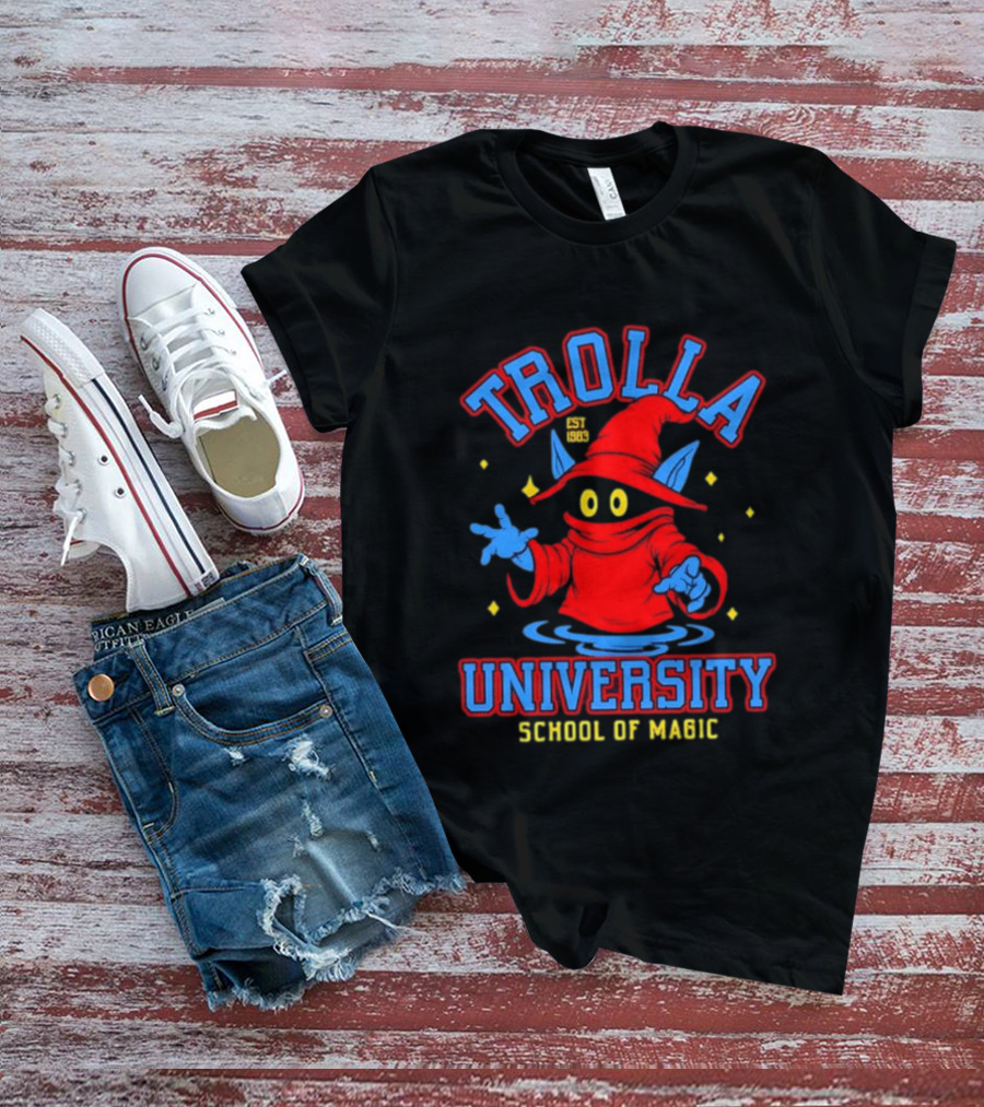 Trolla University Est 1983 School Of Magic Masters Of The Universe Orko T-Shirt