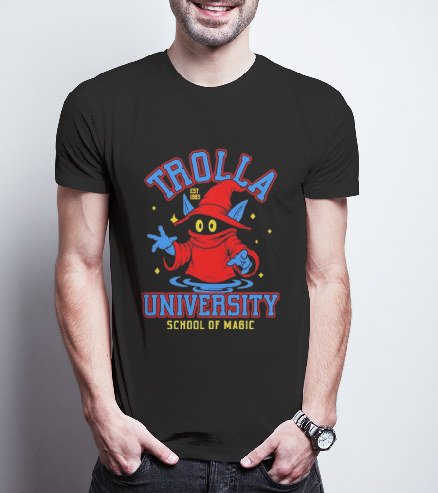 Trolla University Est 1983 School Of Magic Masters Of The Universe Orko T-Shirt