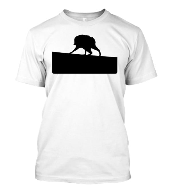 Jimothy Raccoon Trash Silhouette Mock Political Campaign T-Shirt