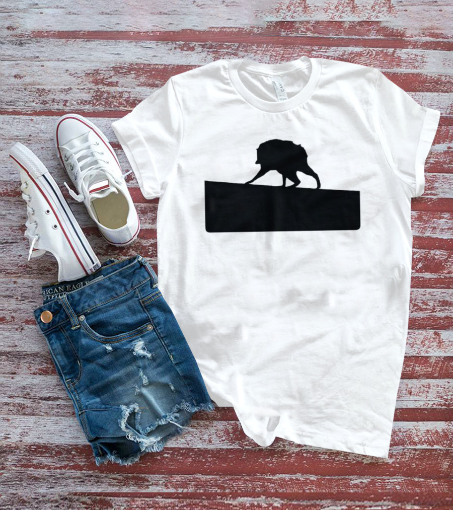 Jimothy Raccoon Trash Silhouette Mock Political Campaign T-Shirt