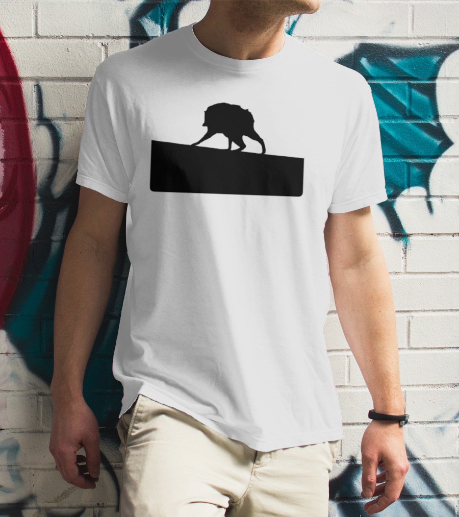 Jimothy Raccoon Trash Silhouette Mock Political Campaign T-Shirt
