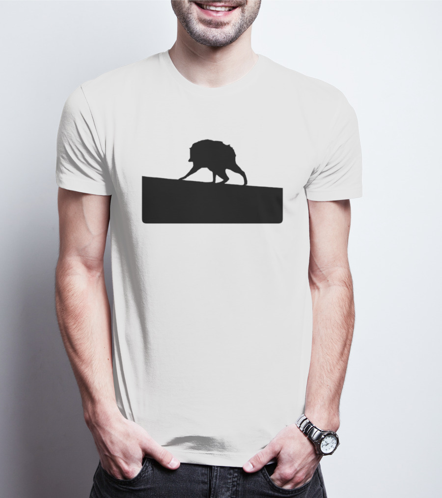 Jimothy Raccoon Trash Silhouette Mock Political Campaign T-Shirt