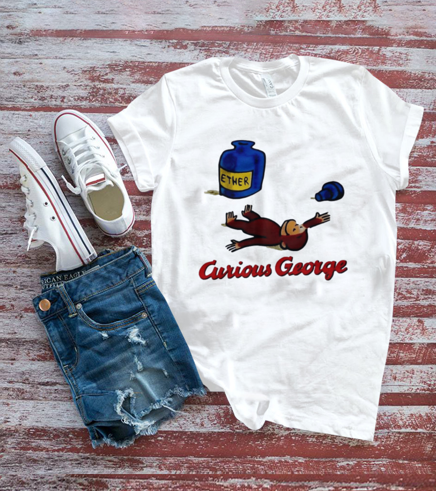 Curious George Ether Bottle Unconscious T-Shirt