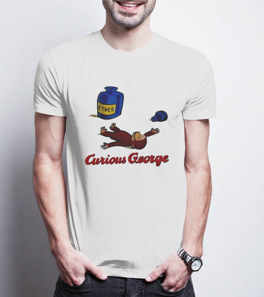 Curious George Ether Bottle Unconscious T-Shirt