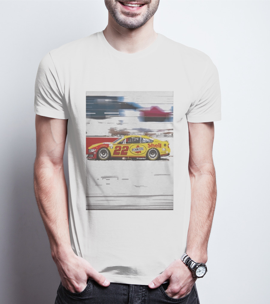 Joey Logano 2026 Victory Pennzoil Shell Car 22 NASCAR Speedway T-Shirt