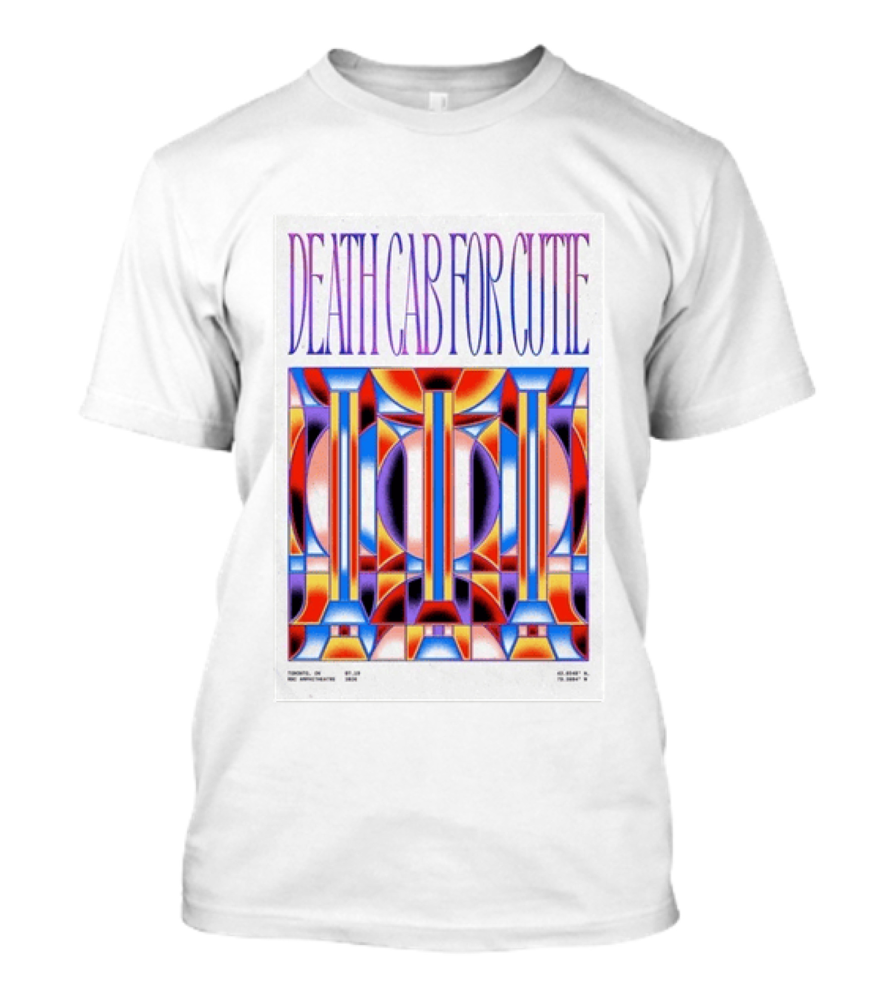 Death Cab For Cutie Toronto ON 07 19 2026 Tour Geometric T-Shirt