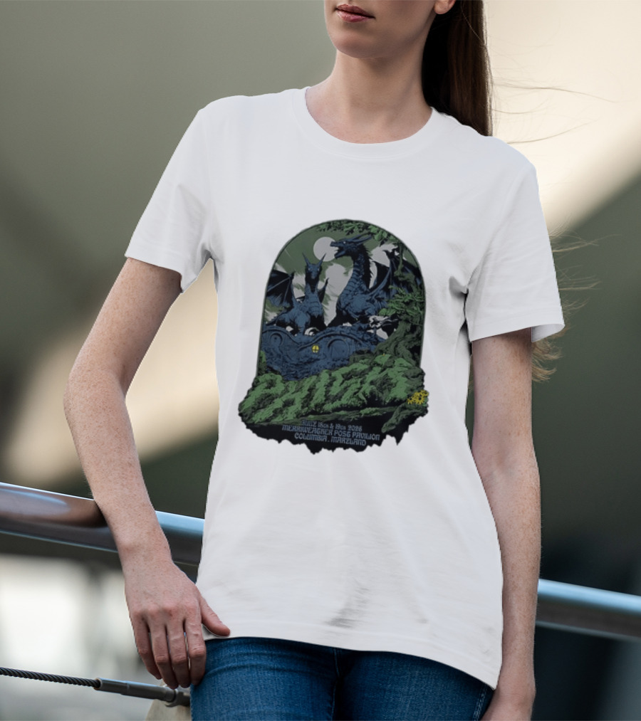 Dragons July 18th 19th 2026 Merriweather Post Pavilion Columbia Maryland T-Shirt