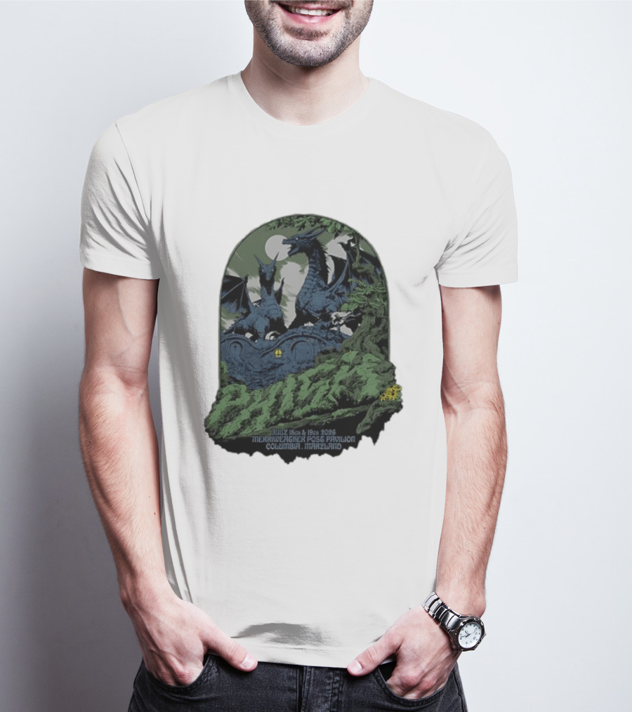 Dragons July 18th 19th 2026 Merriweather Post Pavilion Columbia Maryland T-Shirt