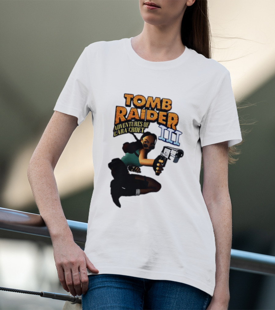 Tomb Raider Adventures Of Lara Croft III Classic Game T-Shirt
