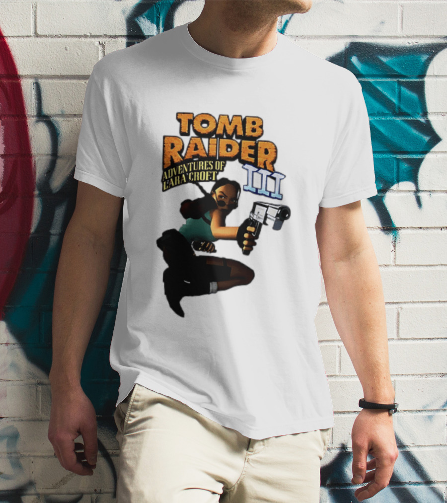 Tomb Raider Adventures Of Lara Croft III Classic Game T-Shirt
