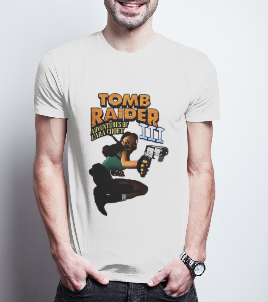 Tomb Raider Adventures Of Lara Croft III Classic Game T-Shirt