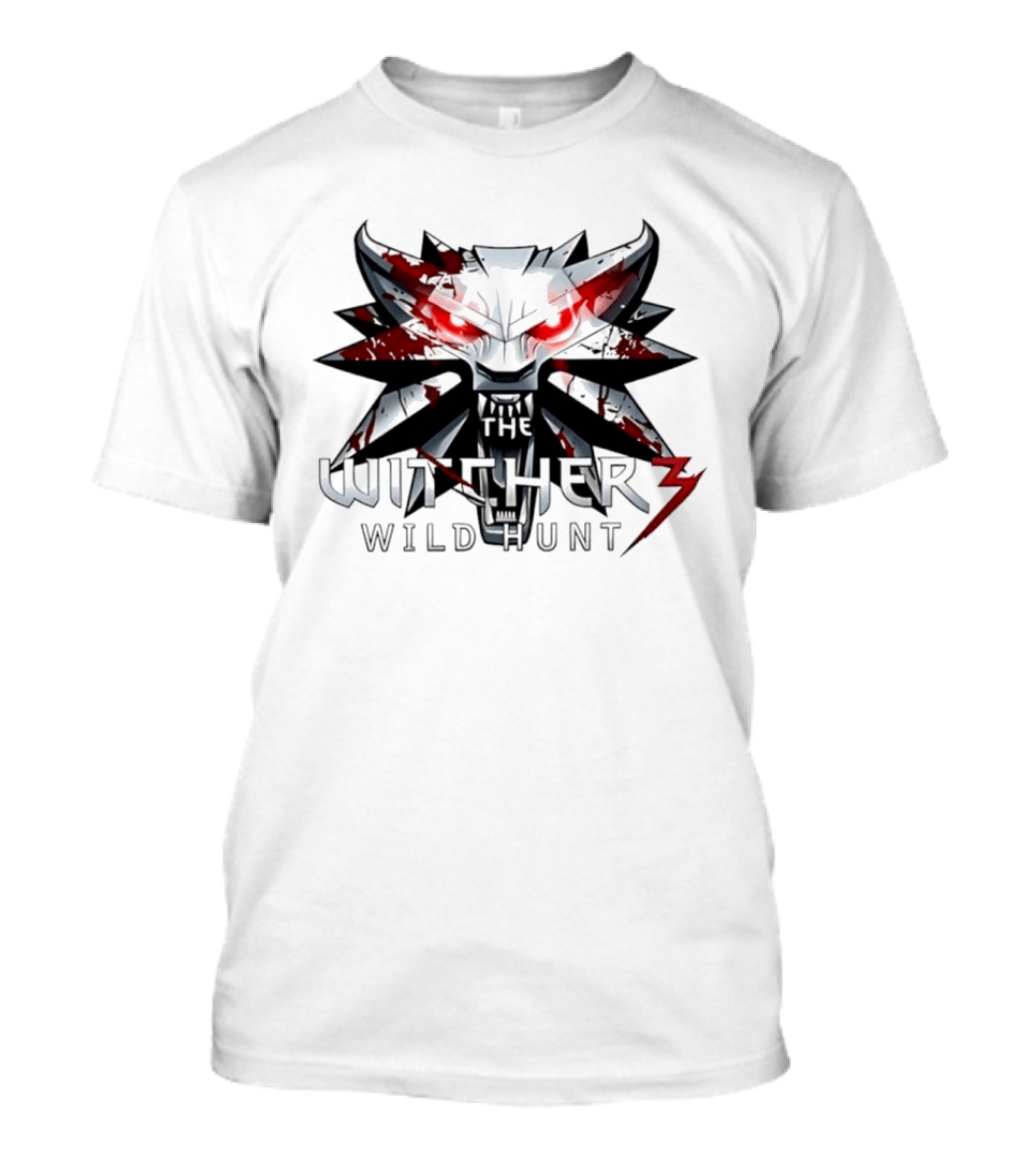 Geralt Of Rivia The Witcher 3 Wild Hunt Blood Wolf Iconic Mask T-Shirt