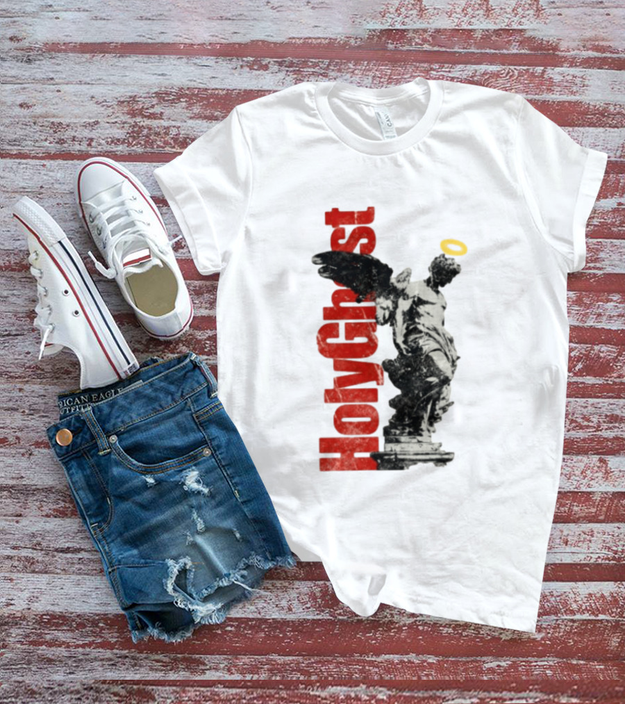 Holy Ghost Halo Statue Winged Angel T-Shirt