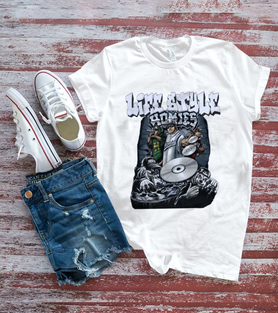 Life Style Homies Hip Hop DJ Rapper Crew T-Shirt