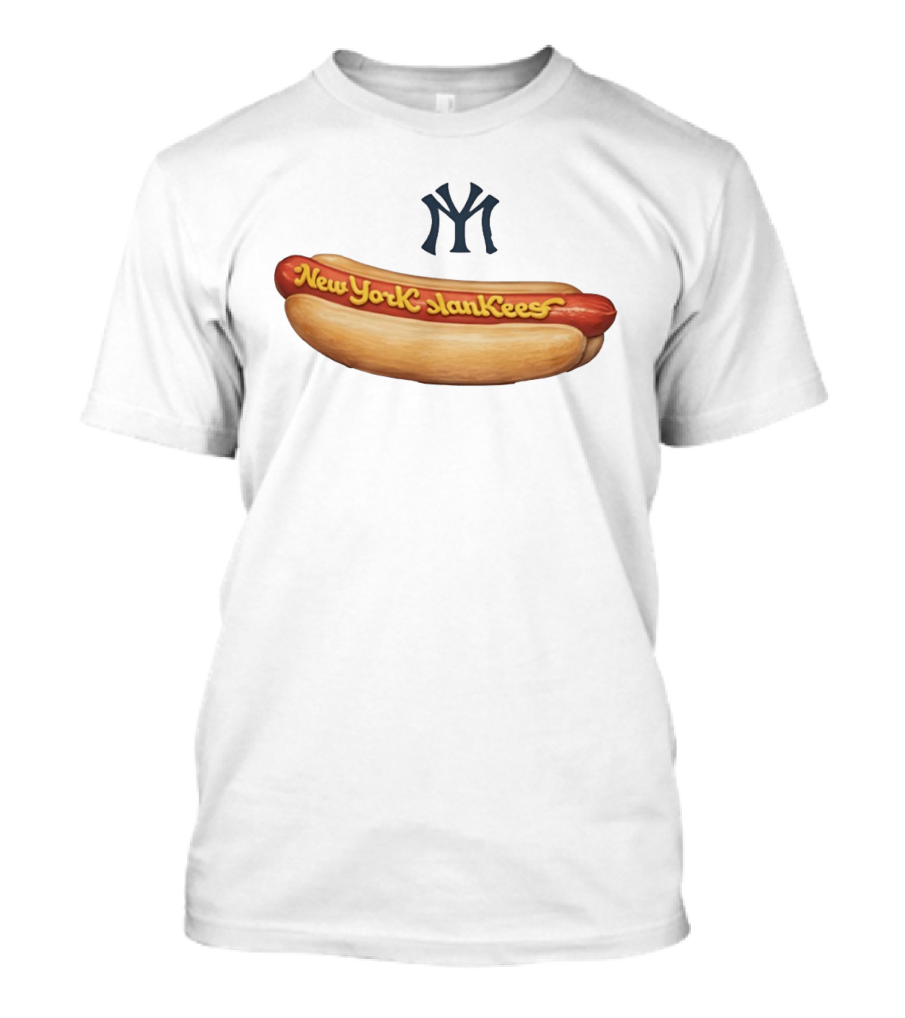 New York SlanKees Hot Dog Baseball Parody NY T-Shirt