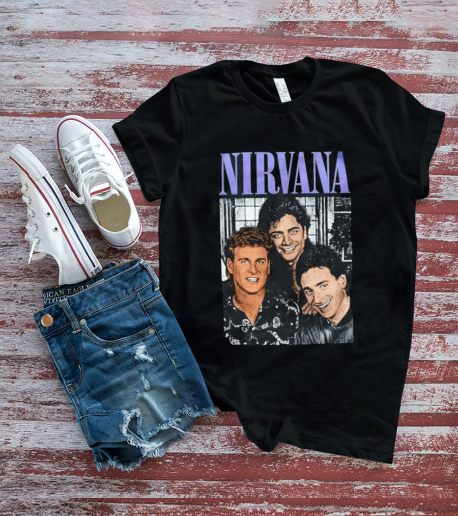 Full House Dave Coulier John Stamos Bob Saget Nirvana Band Members Music T-Shirt