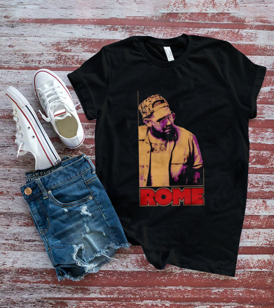 ROME Cap Glasses Style Vintage Vibe T-Shirt