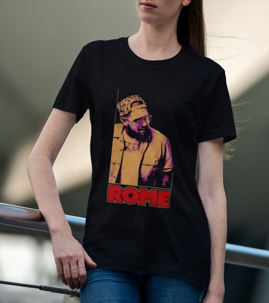 ROME Cap Glasses Style Vintage Vibe T-Shirt