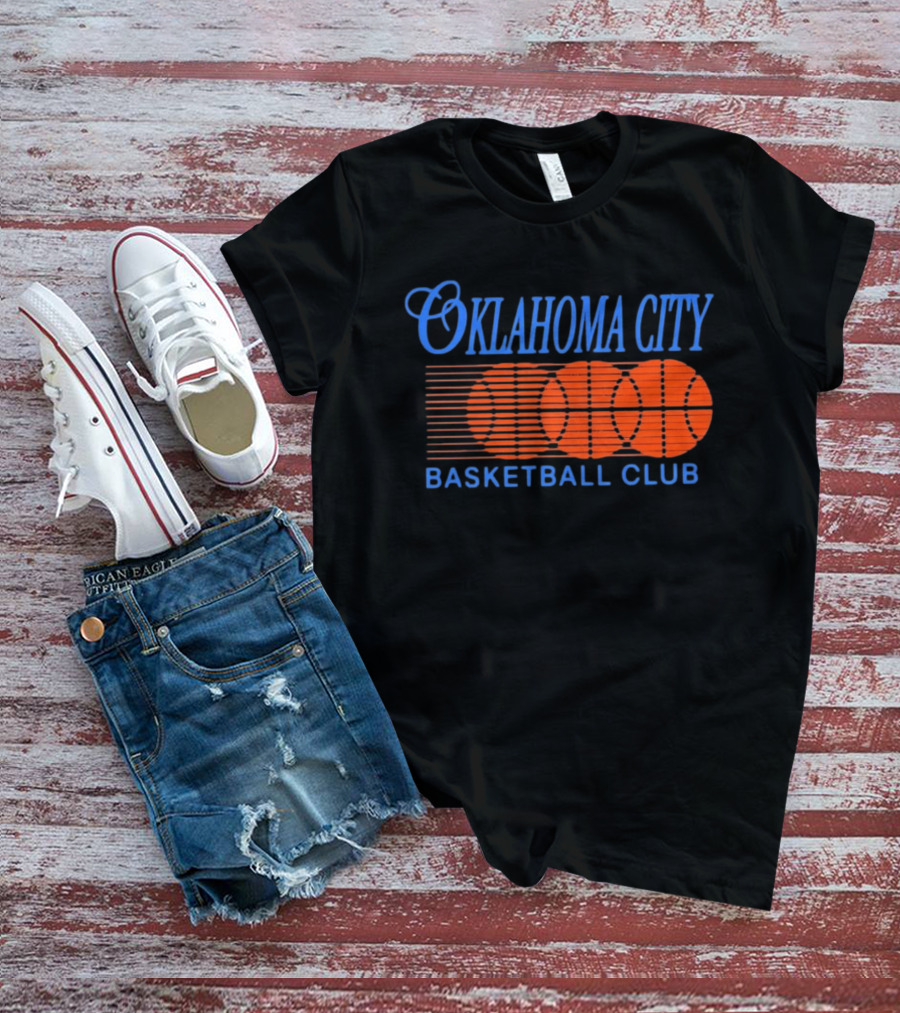 Oklahoma City Basketball Club Orange Motion Merchandise T-Shirt