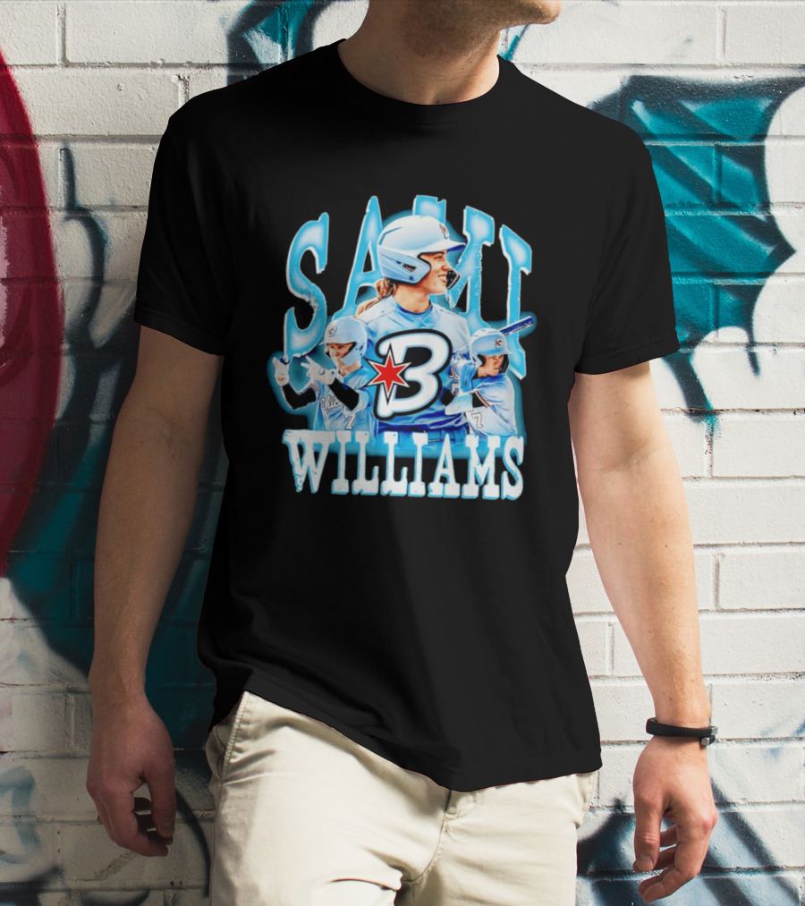 Sami Williams Chicago Bandits Softball Player Star Jersey Number 7 T-Shirt