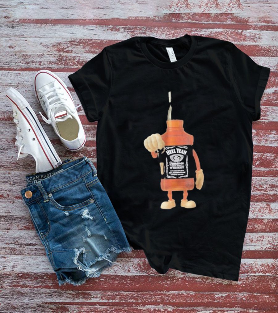 Hell Yeah Tennessee Whiskey Bottle Figure With Car Key T-Shirt