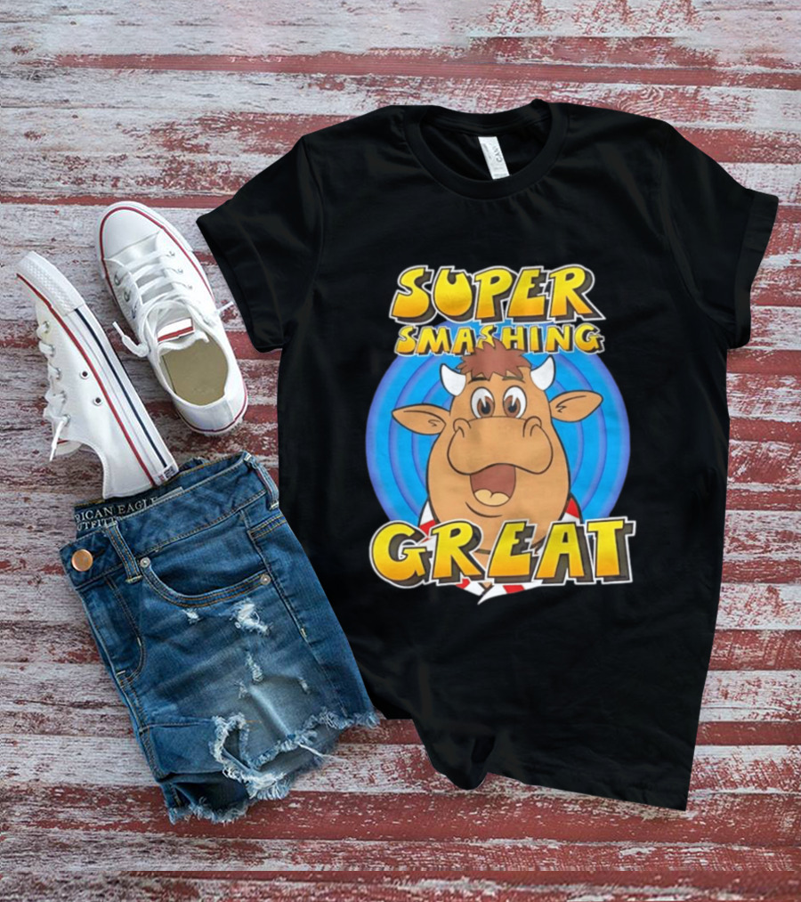Super Smashing Great Cartoon Bull T-Shirt