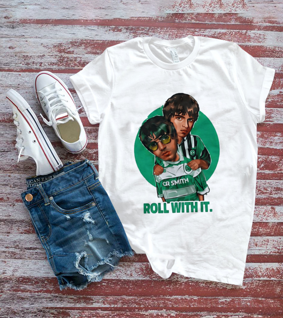 Oasis Roll With It CR Smith Celtic Football Club T-Shirt