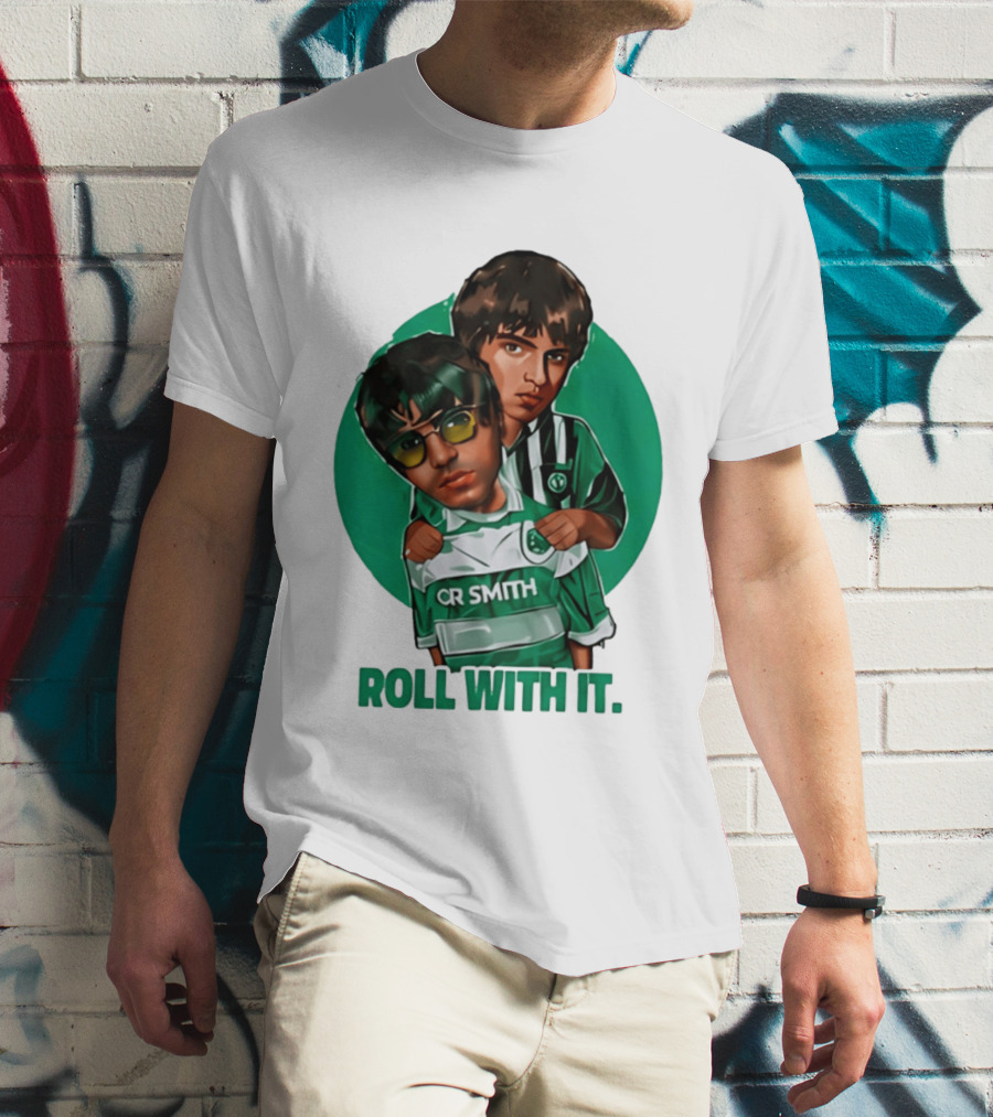 Oasis Roll With It CR Smith Celtic Football Club T-Shirt