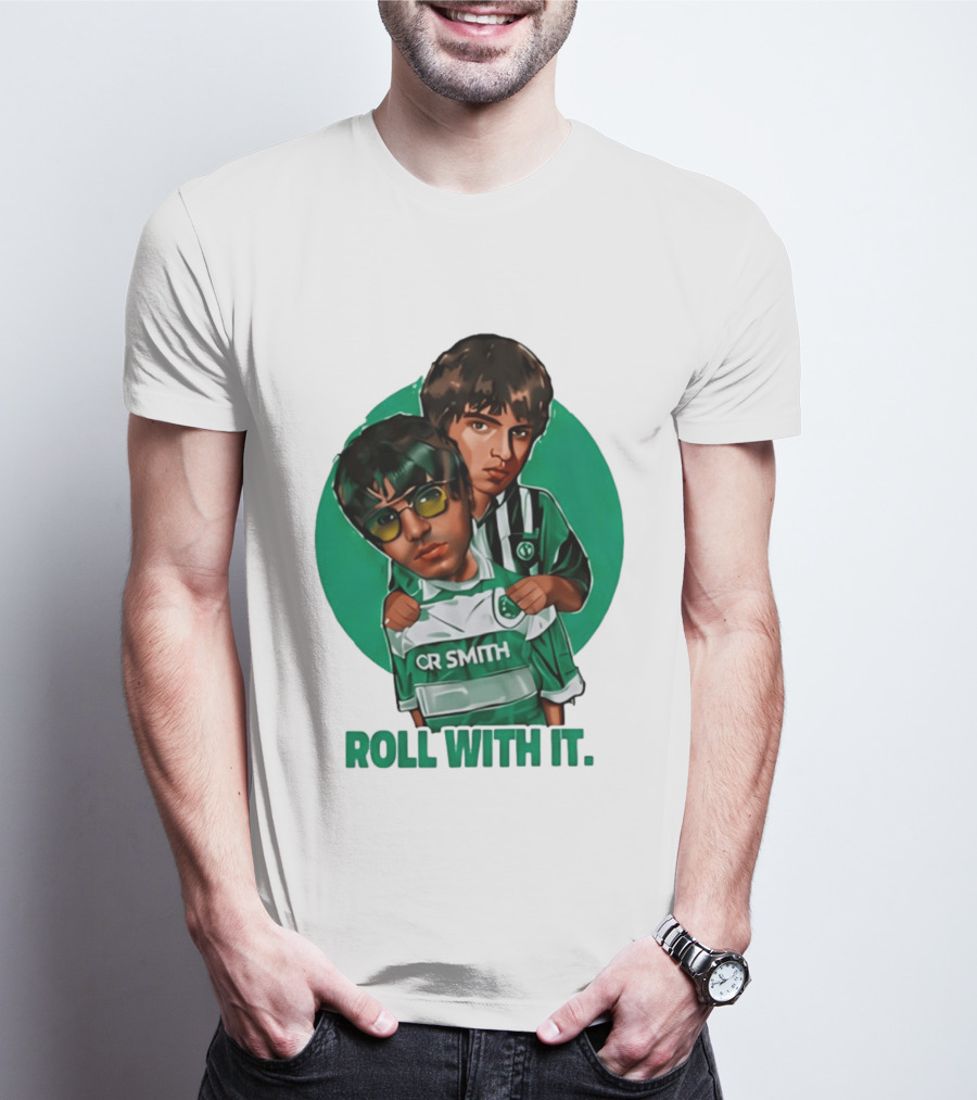 Oasis Roll With It CR Smith Celtic Football Club T-Shirt