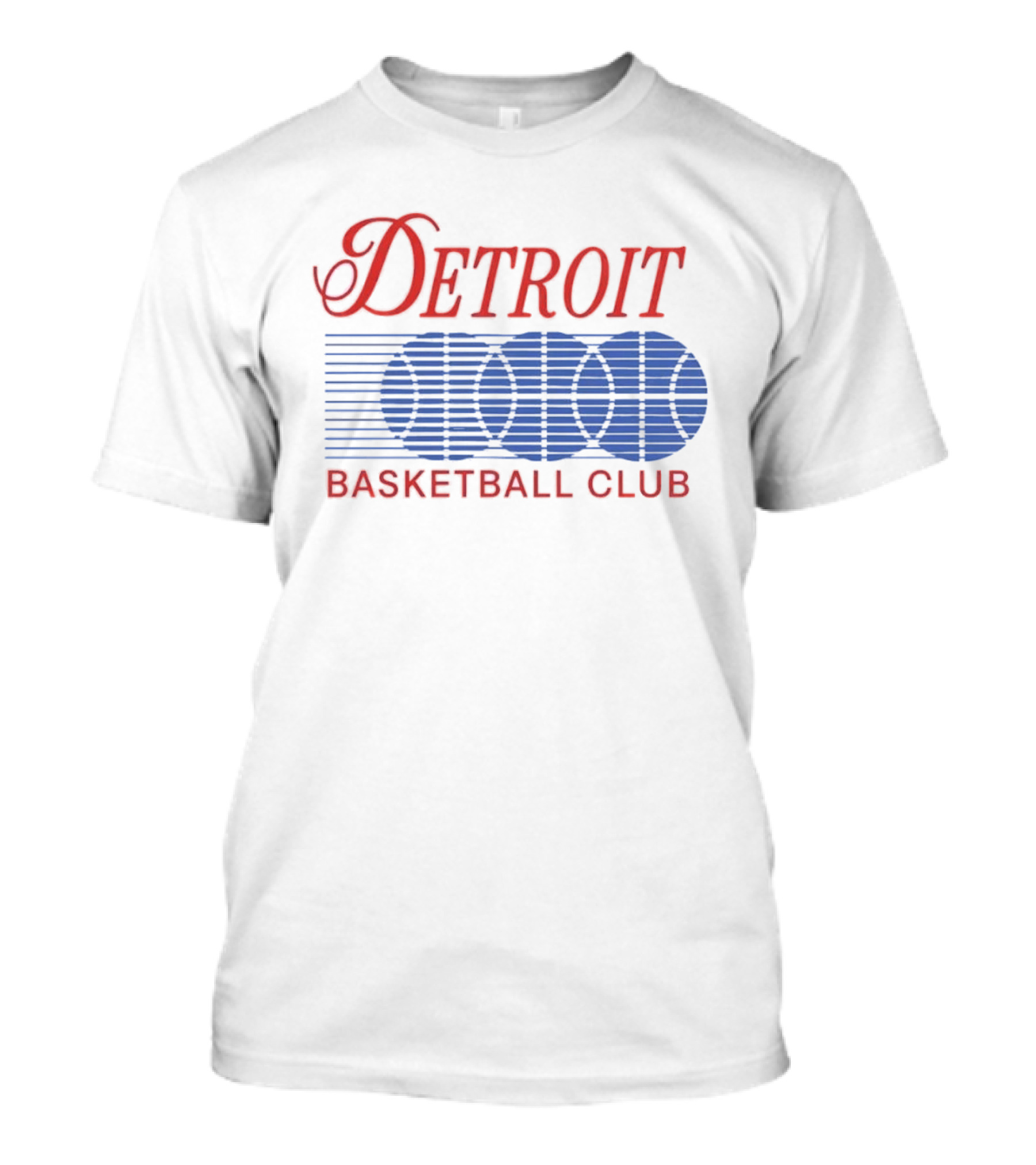 Detroit Basketball Club Basketball Silhouette Stripes T-Shirt