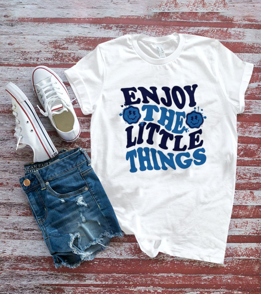 Enjoy The Little Things Smiley Faces T-Shirt