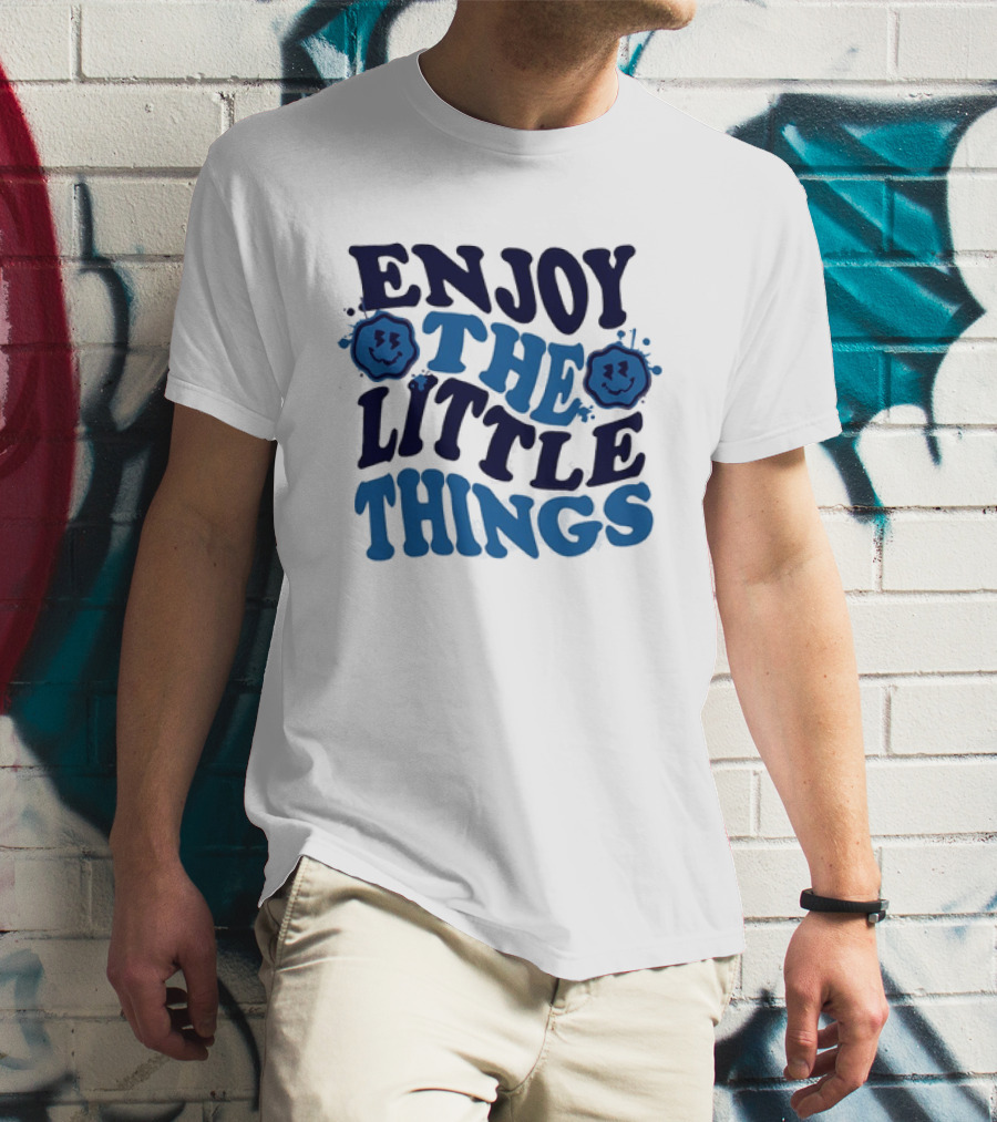 Enjoy The Little Things Smiley Faces T-Shirt