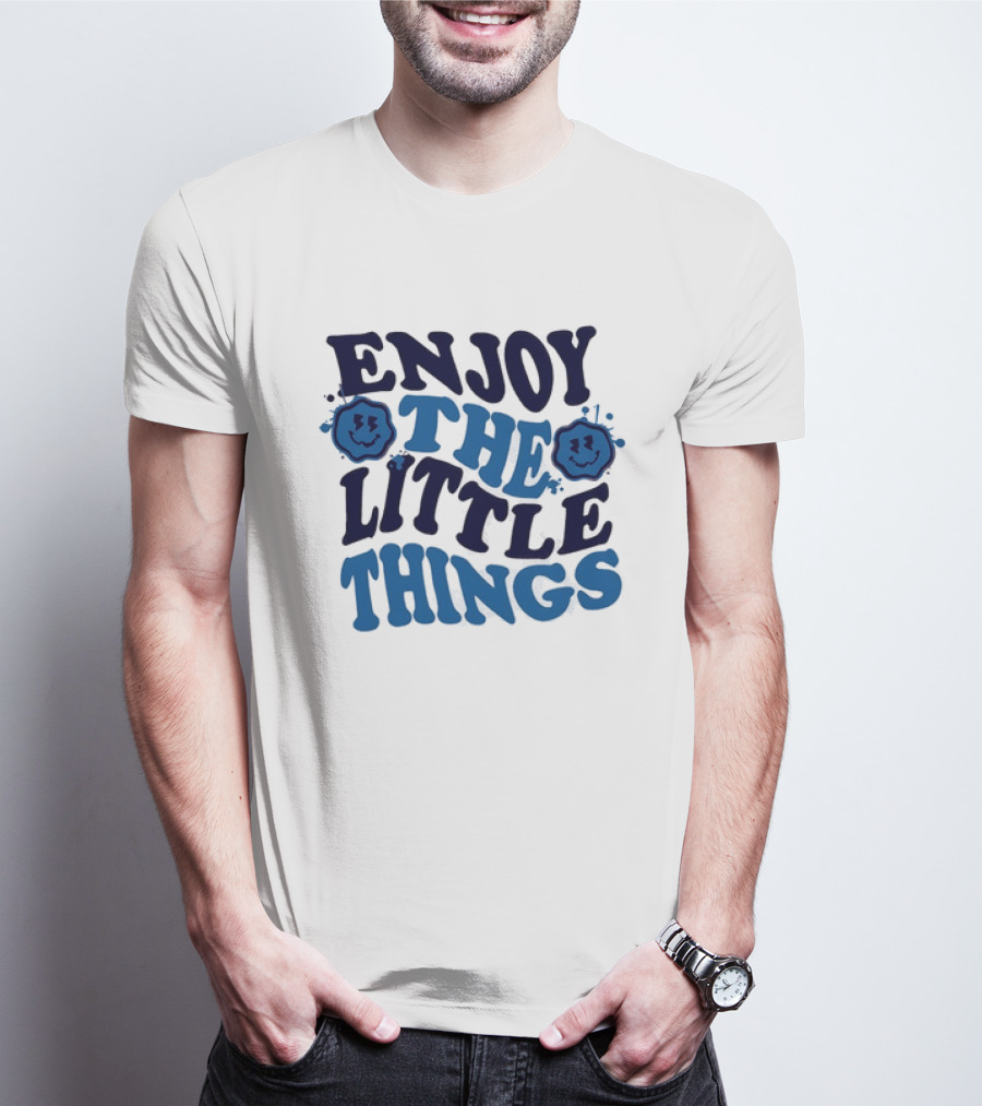 Enjoy The Little Things Smiley Faces T-Shirt