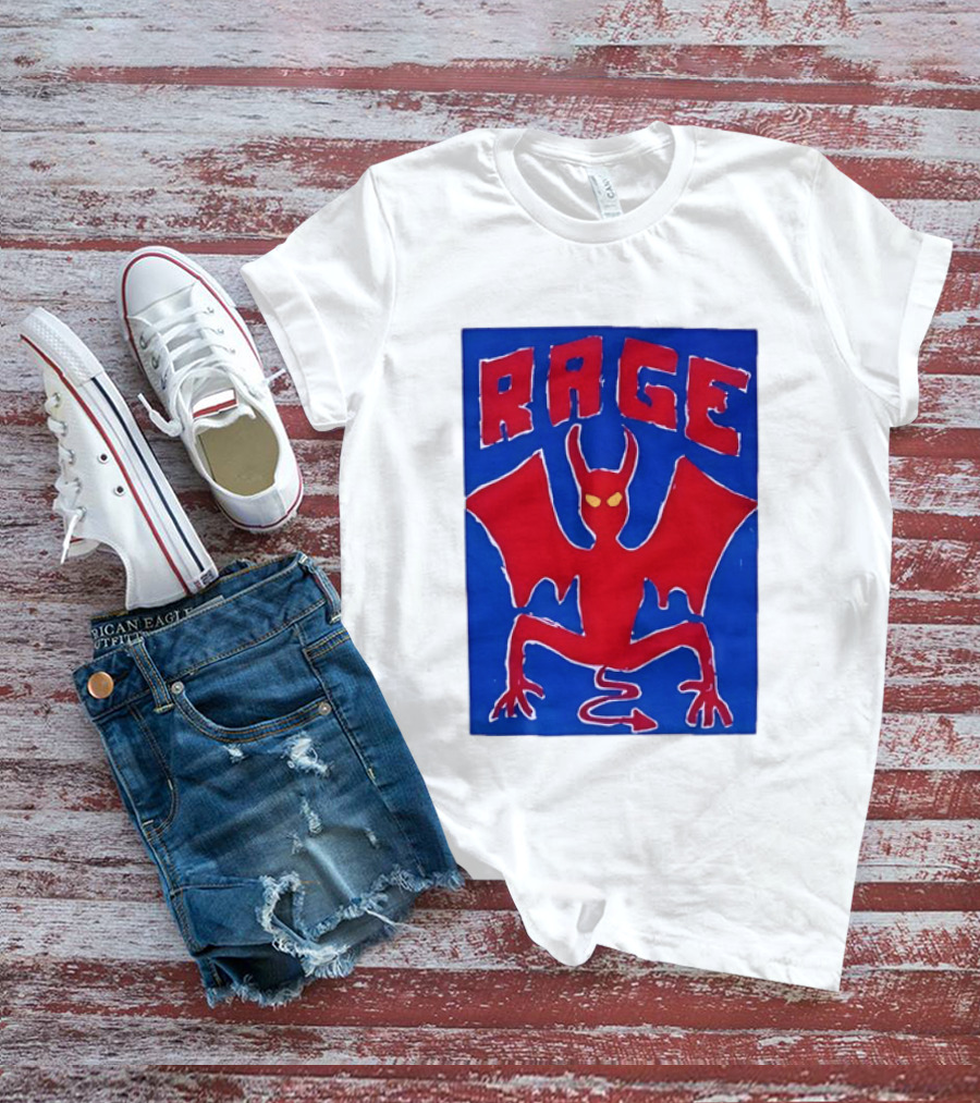 Rage Red Devil Bat Wings Demon T-Shirt